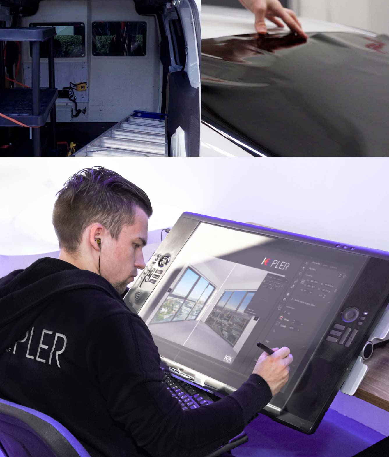 Kepler Specialist Performing Commercial Window Tinting in Saco Saco
