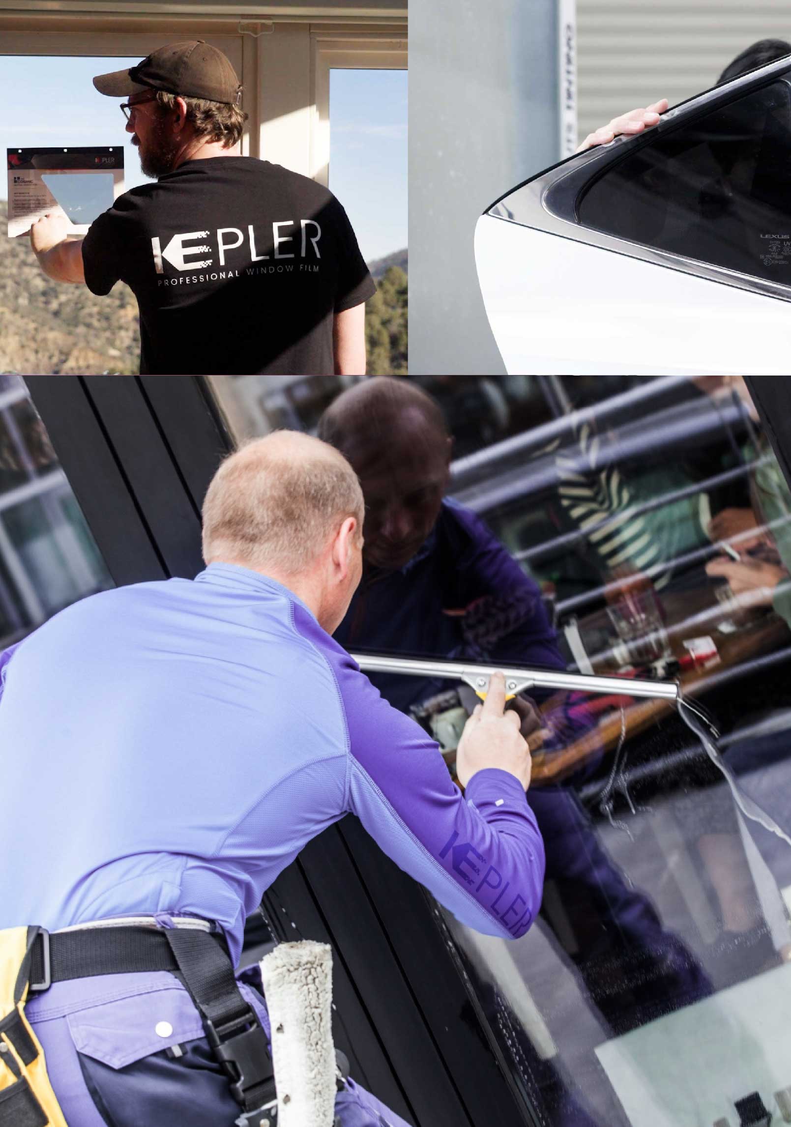Kepler Expert Applying Anti-Graffiti Window Film to a Vista Shop Front