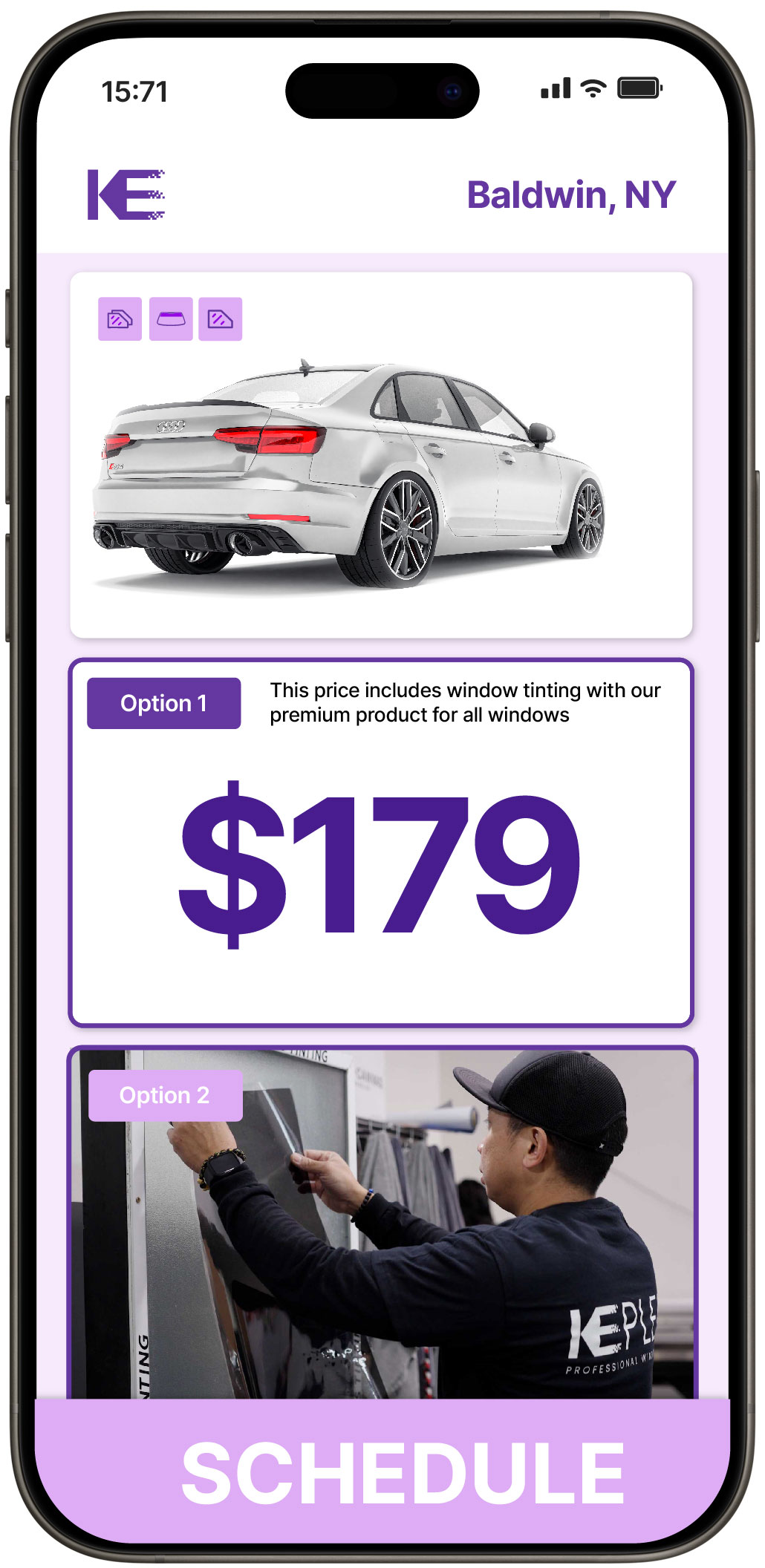 View Affordable Car Window Tinting Prices in Baldwin, New York