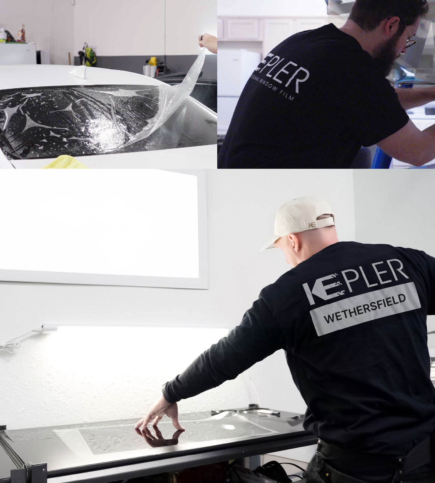 Window Tinting Specialist Cutting Film in Wethersfield, Connecticut