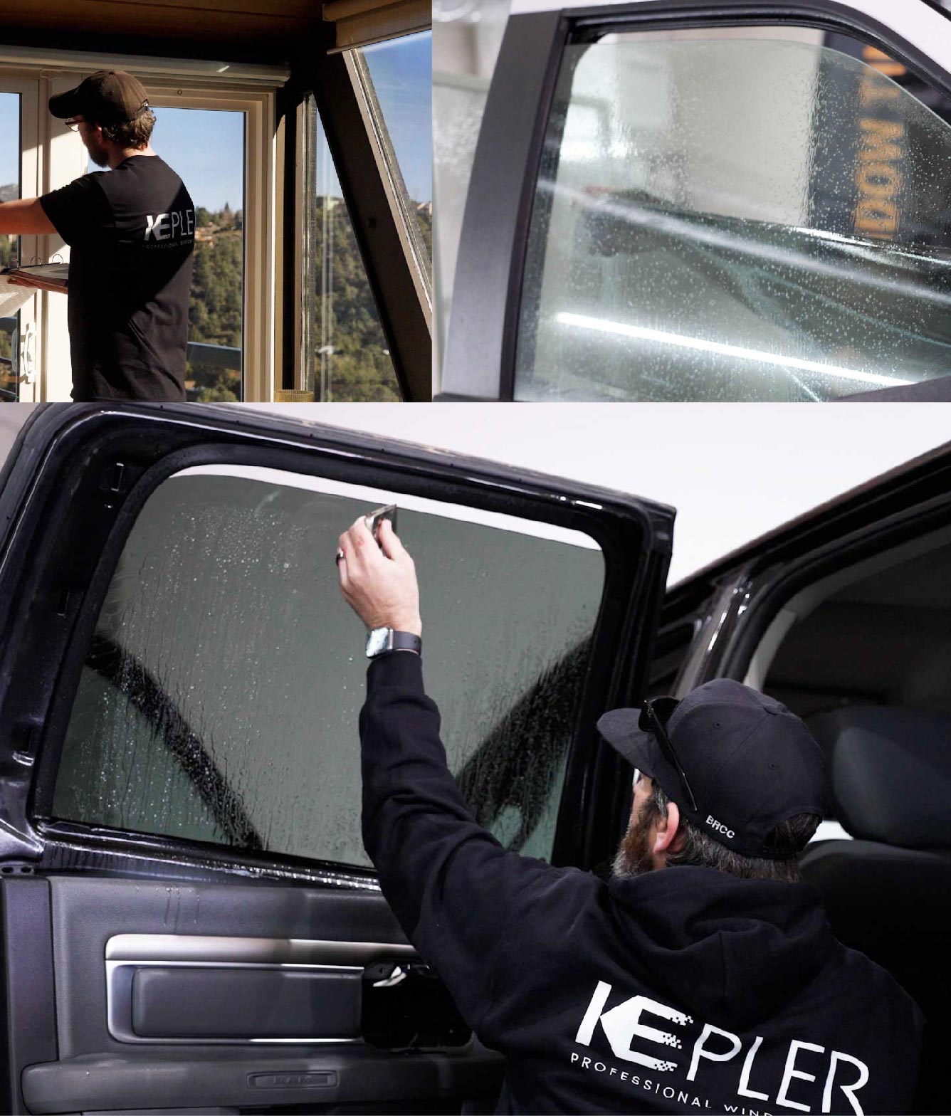 Kepler Window Tinting Specialists at Work in West Hills, California
