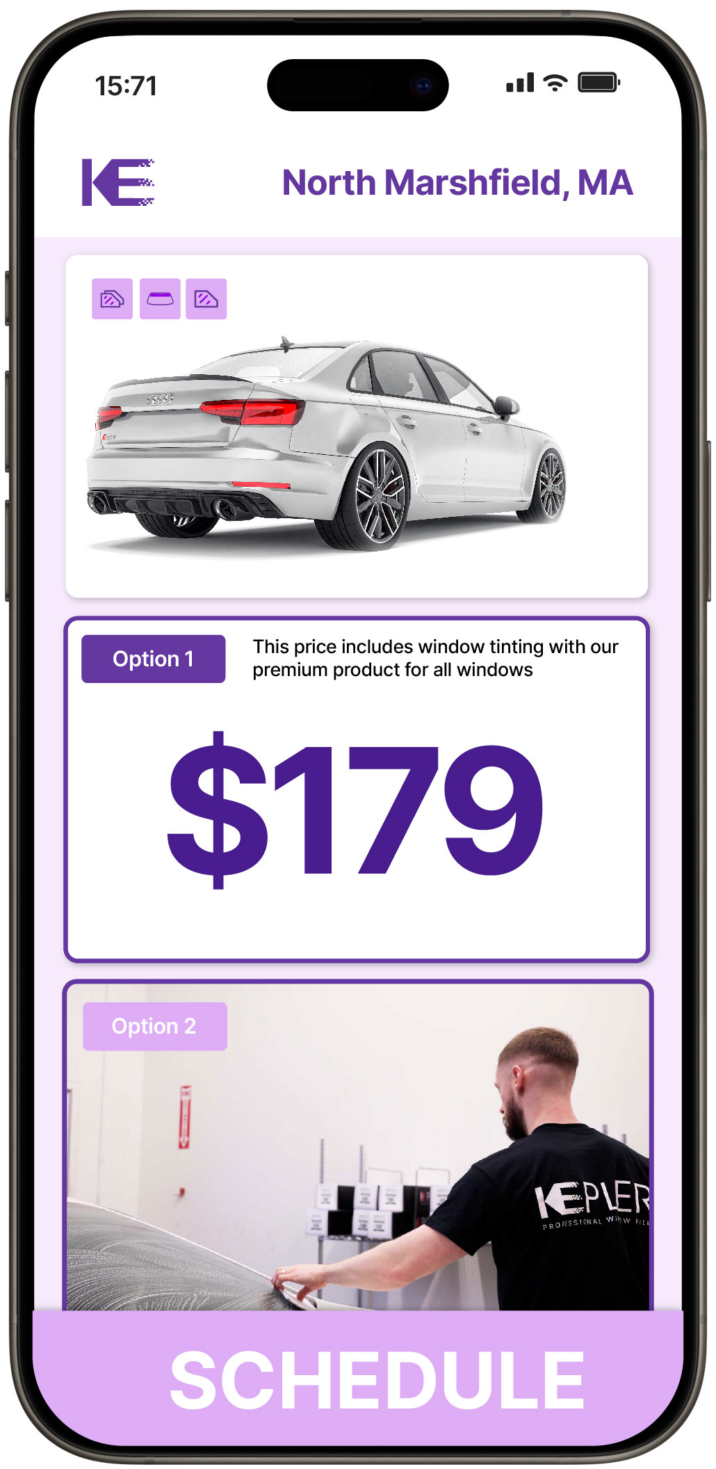 View Reasonable Car Window Tinting Rates in North Marshfield, Massachusetts
