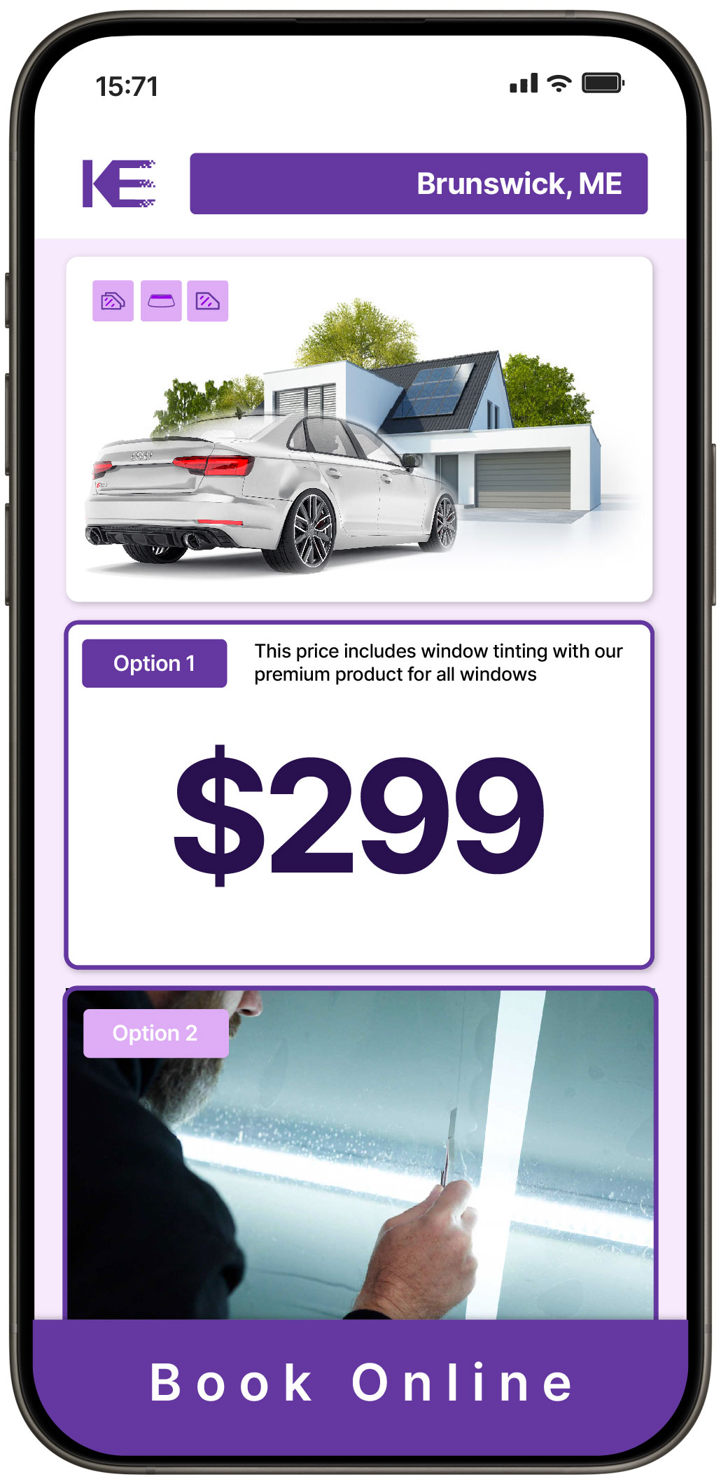 View Reasonable Tesla Window Tinting Costs in South Portland, Maine