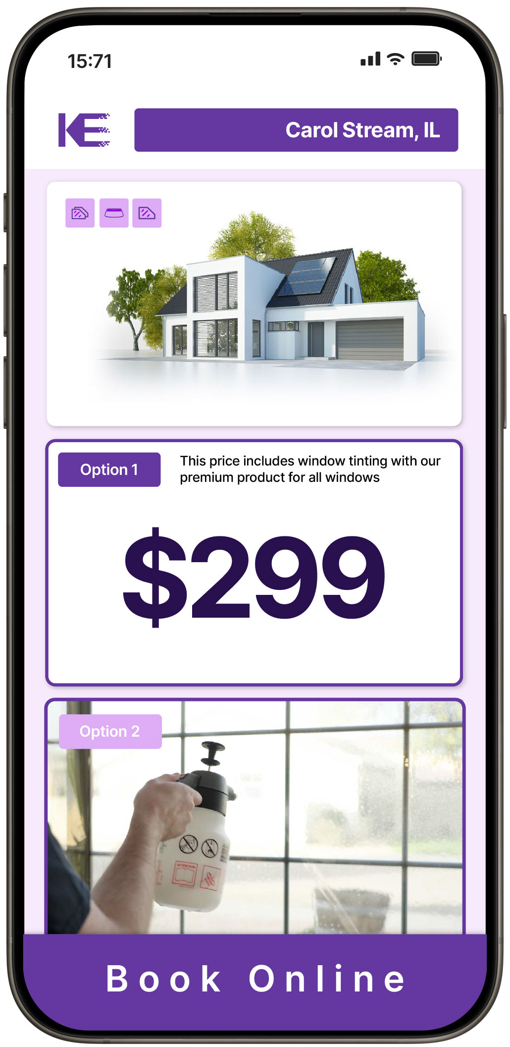 View Competitive Home Window Tinting Prices in Carol Stream, Illinois
