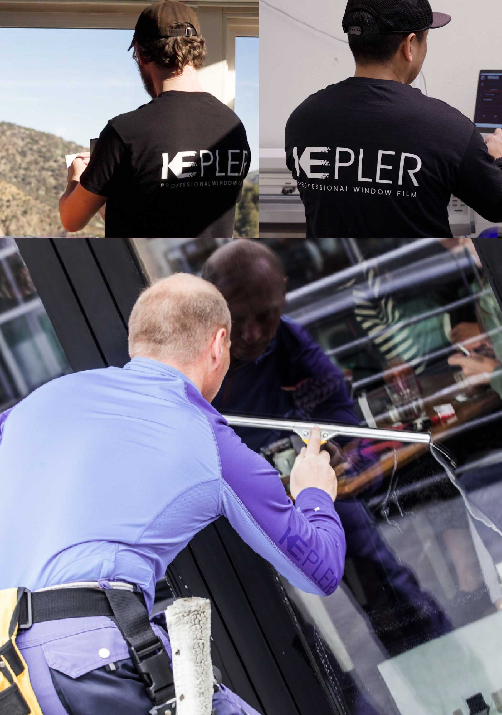 Kepler Professional Applying Anti-Graffiti Window Film to a San Tan Valley Shop Front