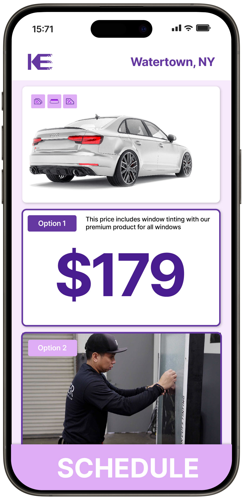 View Reasonable Car Window Tinting Prices in Watertown, New York