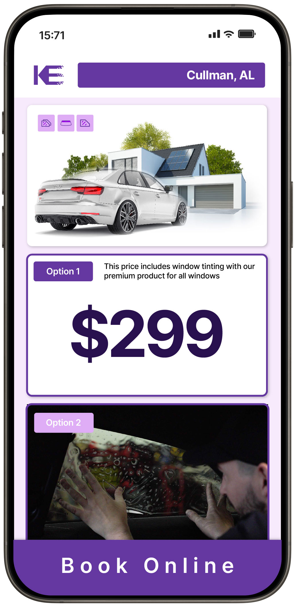 View Affordable Tesla Window Tinting Rates in Talladega, Alabama