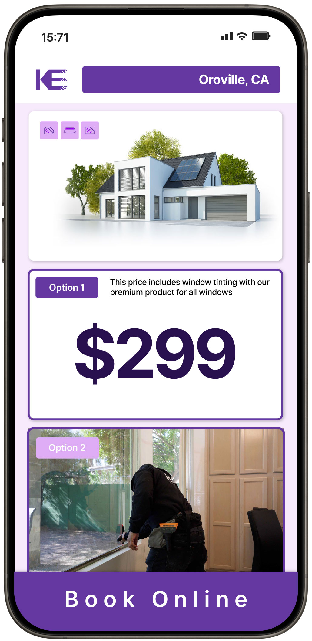 View Competitive Home Window Tinting Rates in Oroville, California