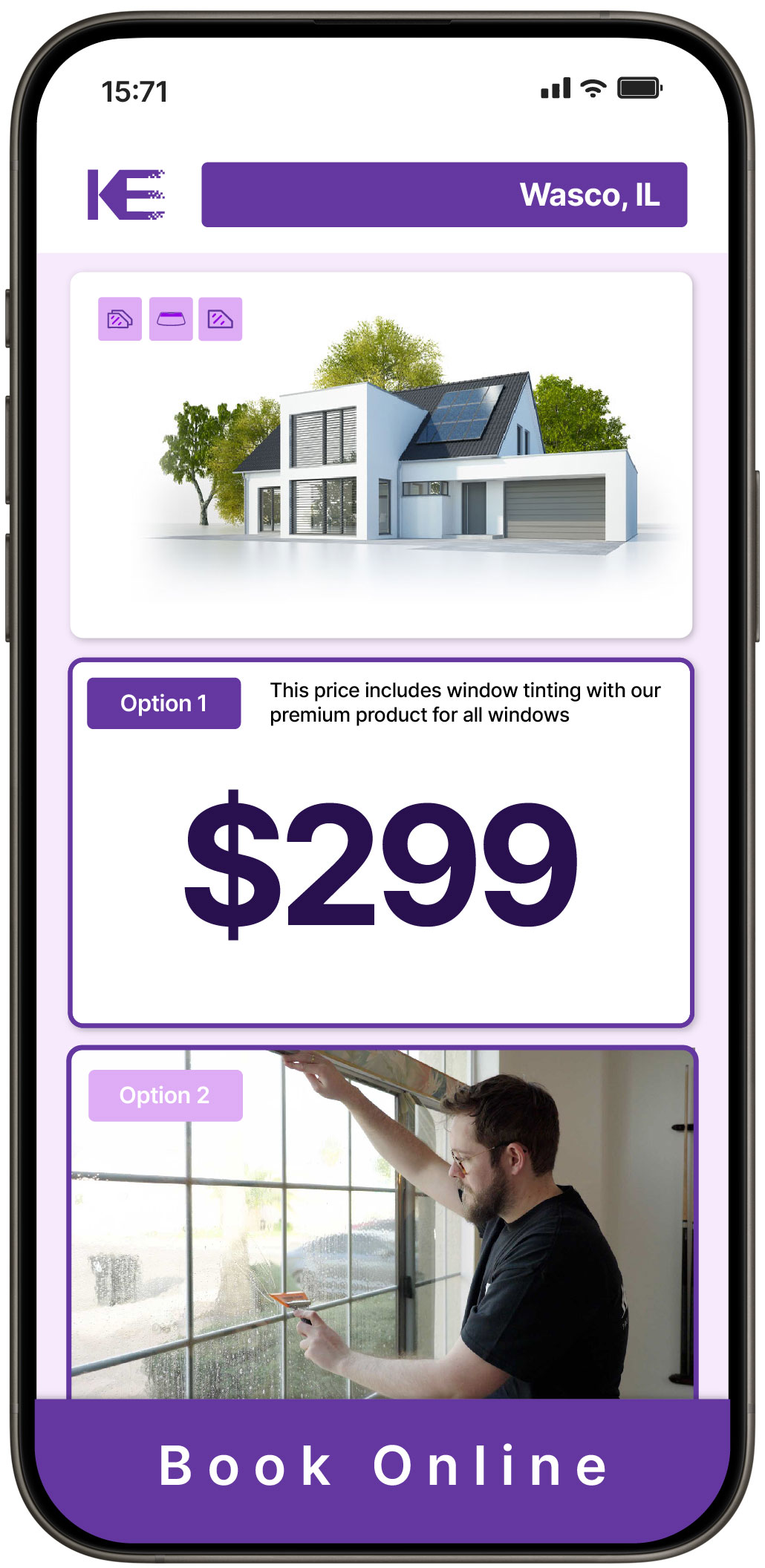 View Competitive Home Window Tinting Costs in Wasco, Illinois