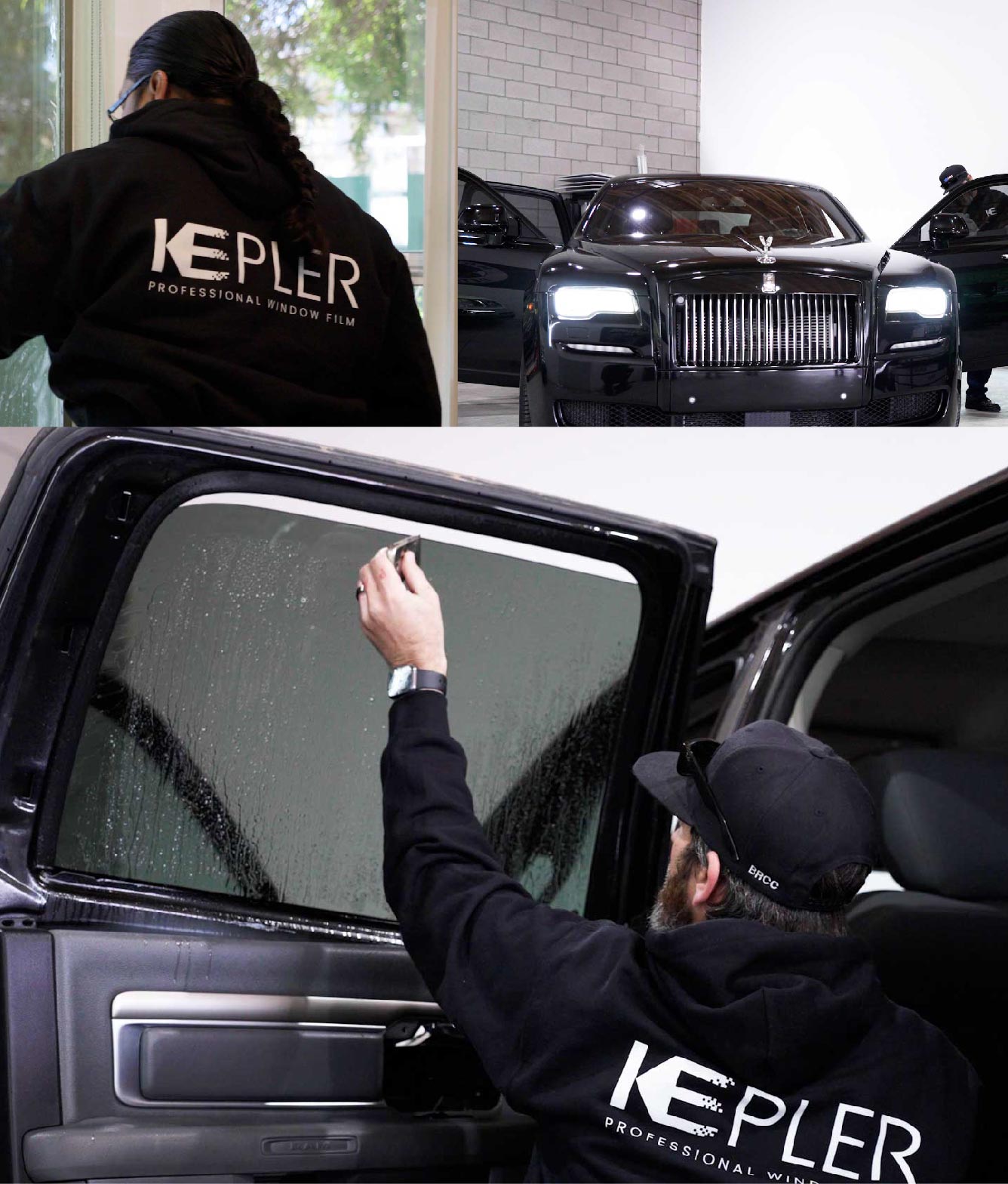 Kepler Window Tinting Specialists at Work in Narragansett, Rhode Island