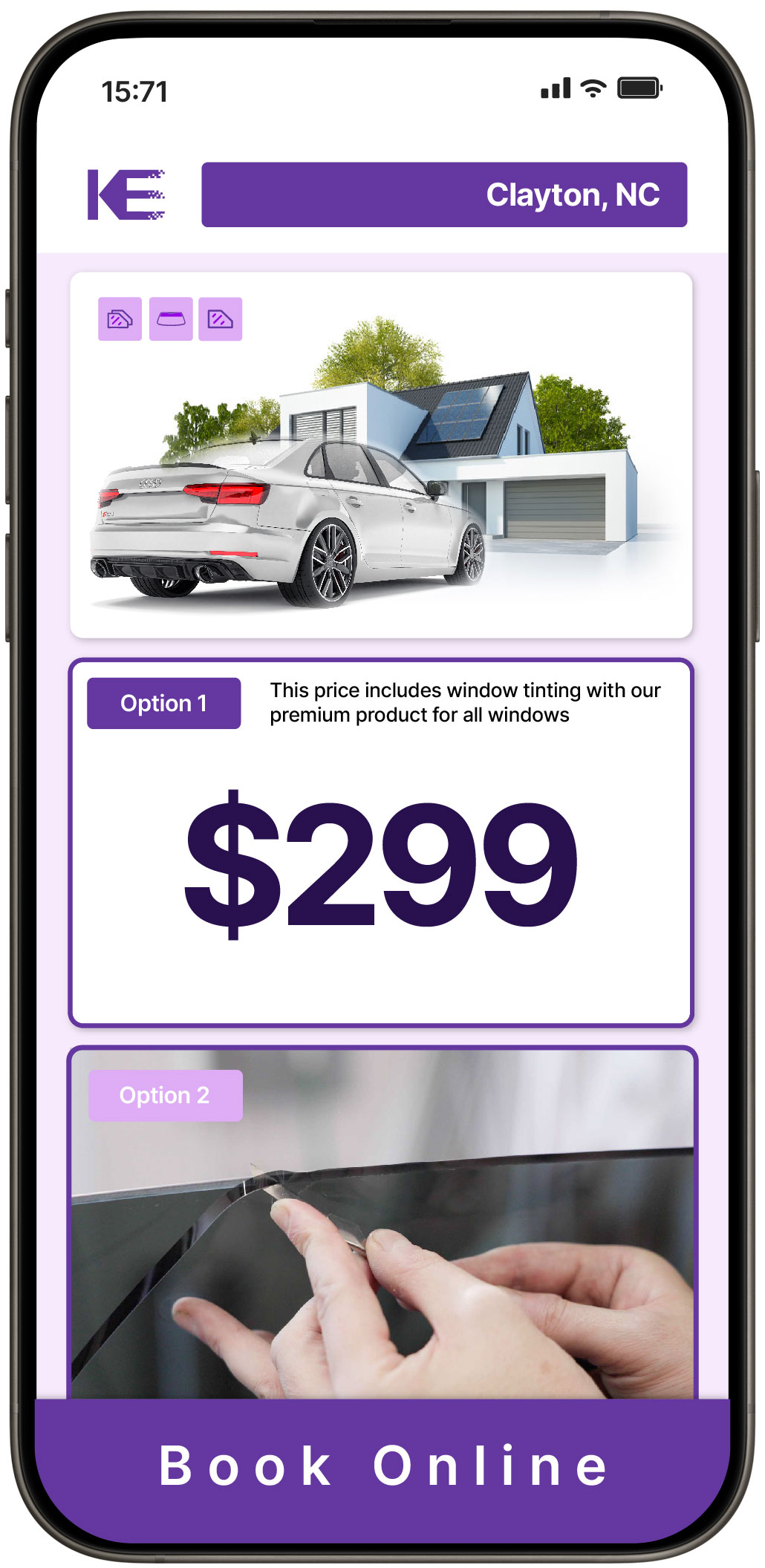 View Competitive Tesla Window Tinting Costs in Morganton, North Carolina
