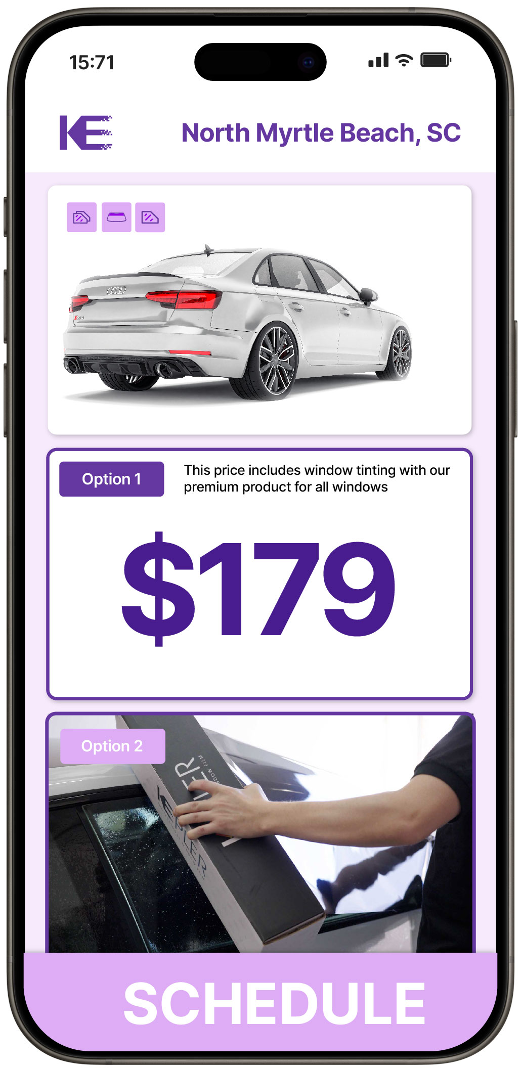 View Affordable Car Window Tinting Rates in North Myrtle Beach, South Carolina