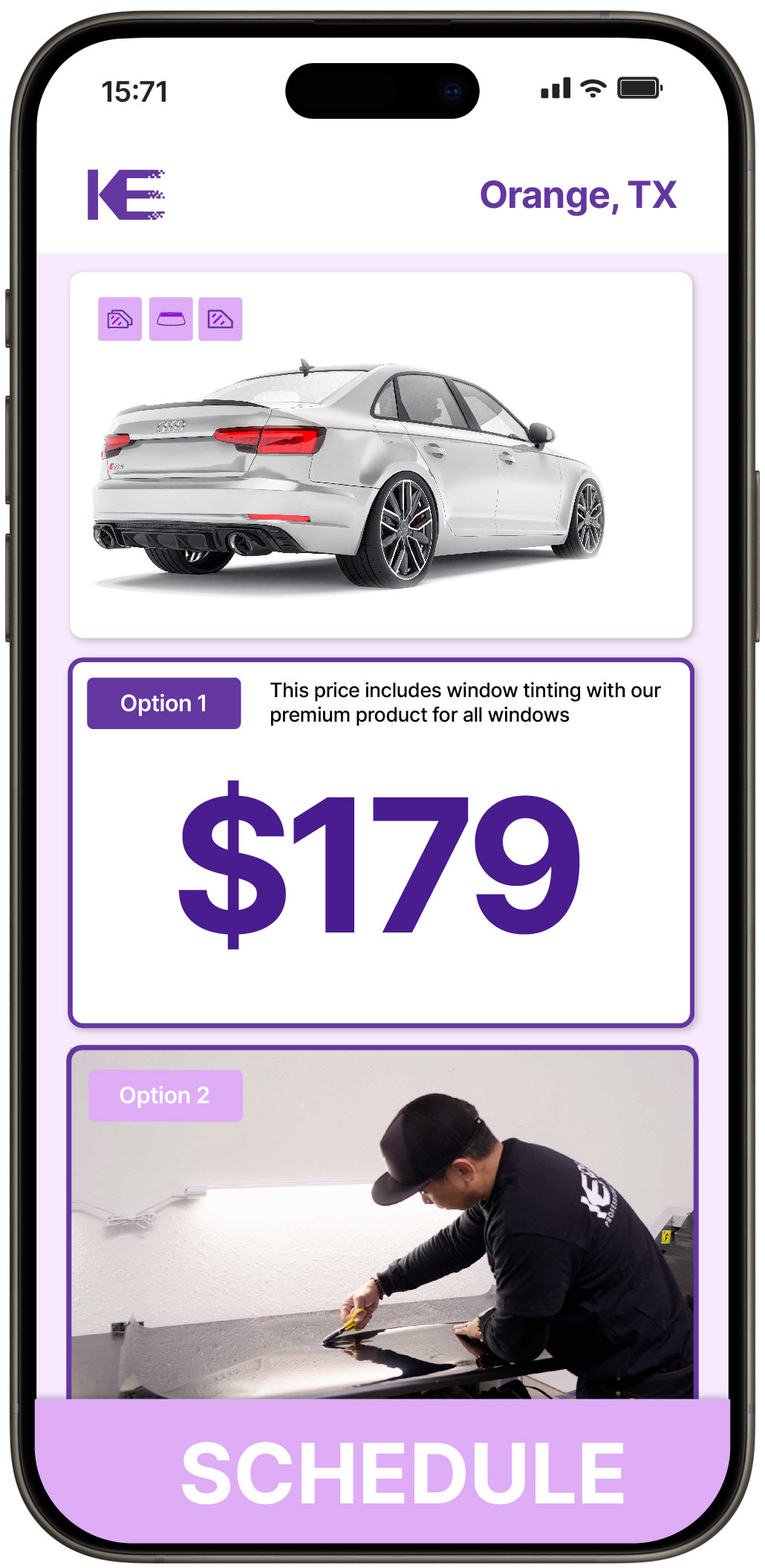 View Reasonable Car Window Tinting Rates in Orange, Texas