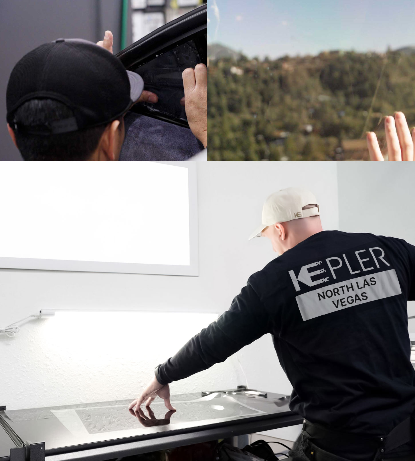 Window Tinting Specialist Cutting Film in North Las Vegas, Nevada