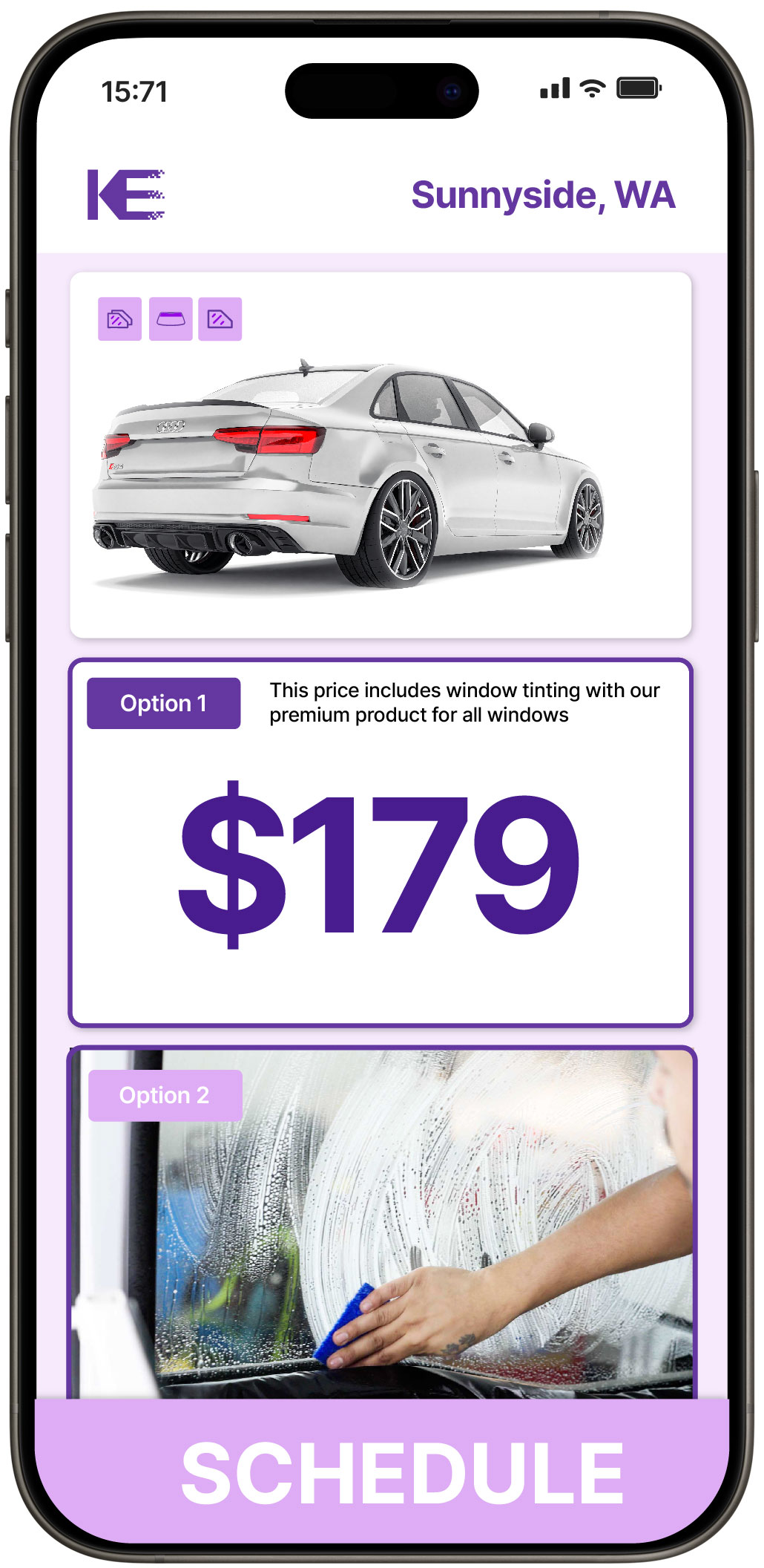 View Competitive Car Window Tinting Rates in Sunnyside, Washington