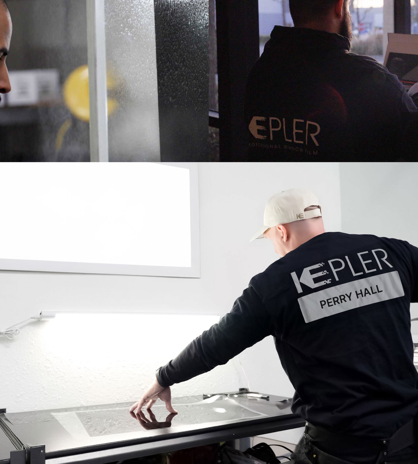 Window Tinting Specialist Cutting Film in Perry Hall, Maryland