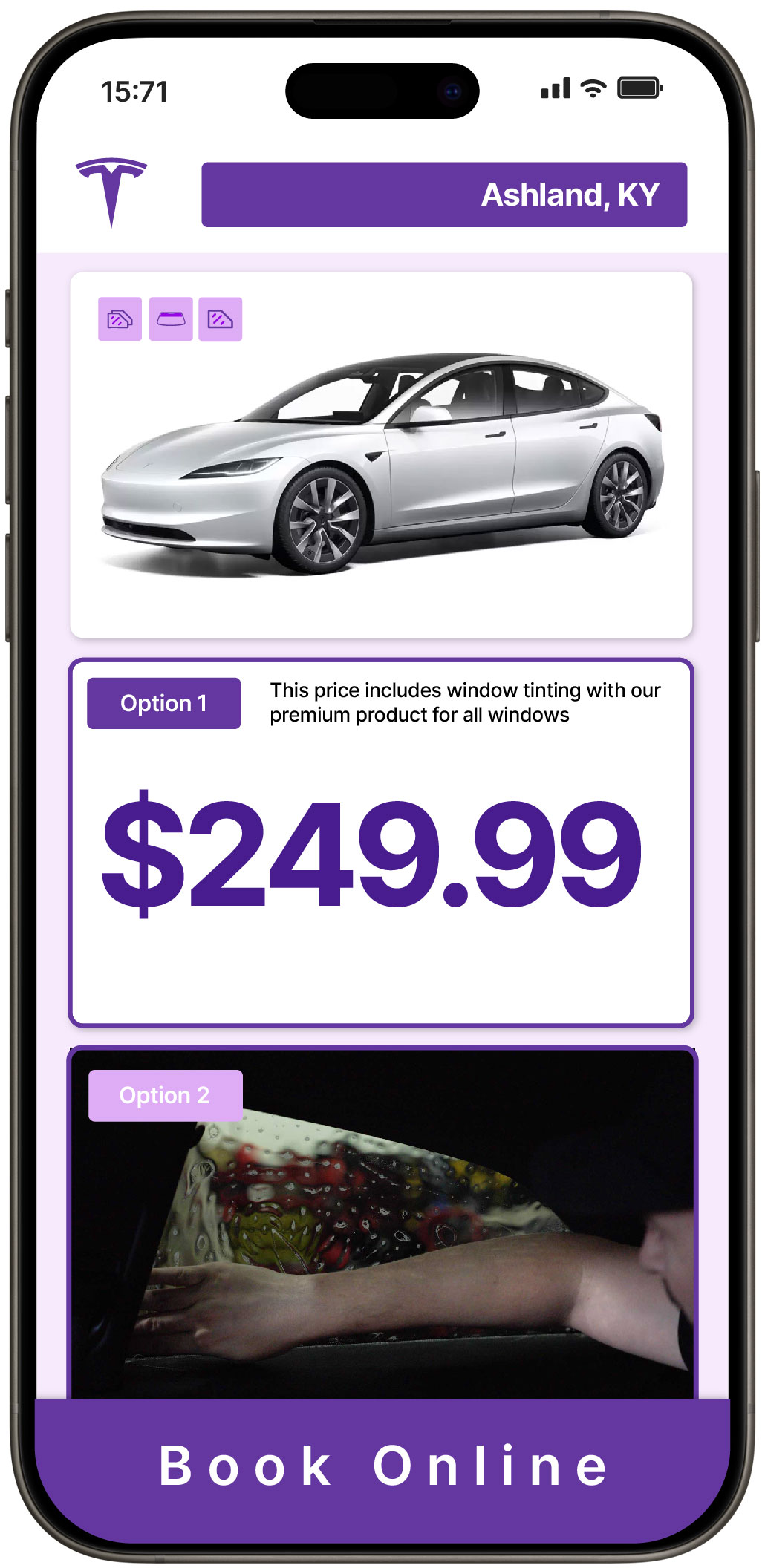 View Reasonable Tesla Window Tinting Prices in Ashland, Kentucky