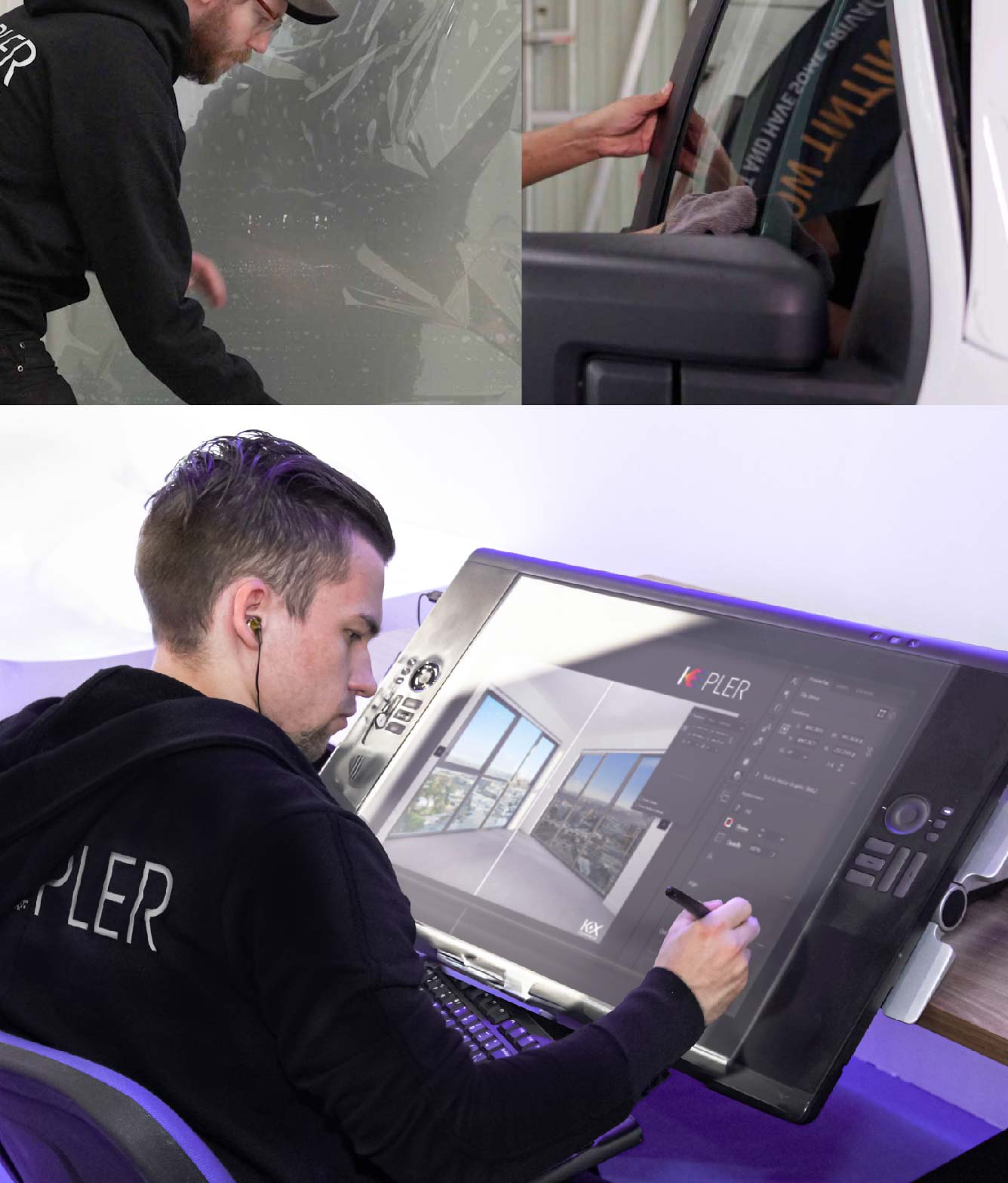 Kepler Specialist Performing Commercial Window Tinting in Franklin Franklin
