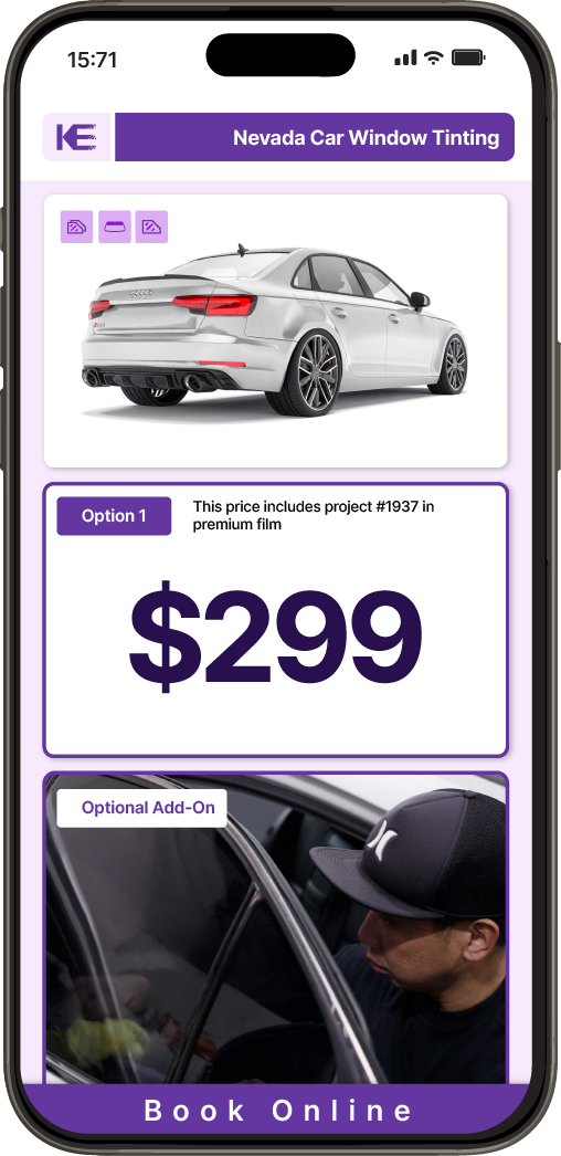 View Competitive Car Window Tinting Prices in Nevada