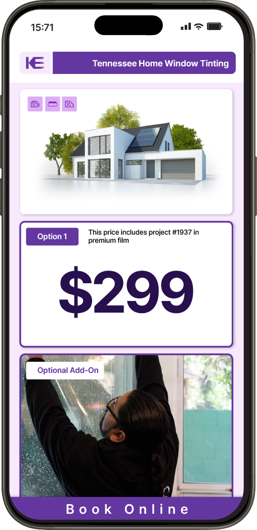 View Detailed Home Window Tinting Pricing in Tennessee