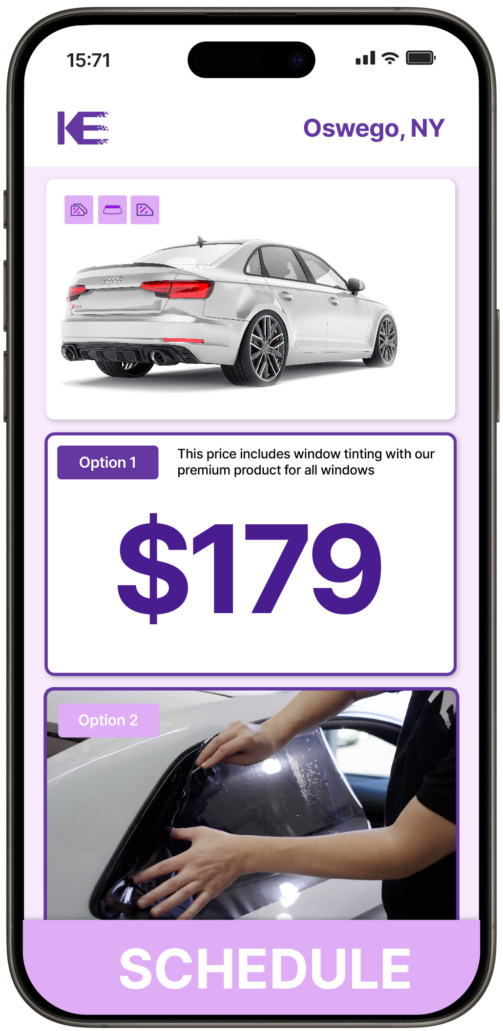View Reasonable Car Window Tinting Costs in Oswego, New York