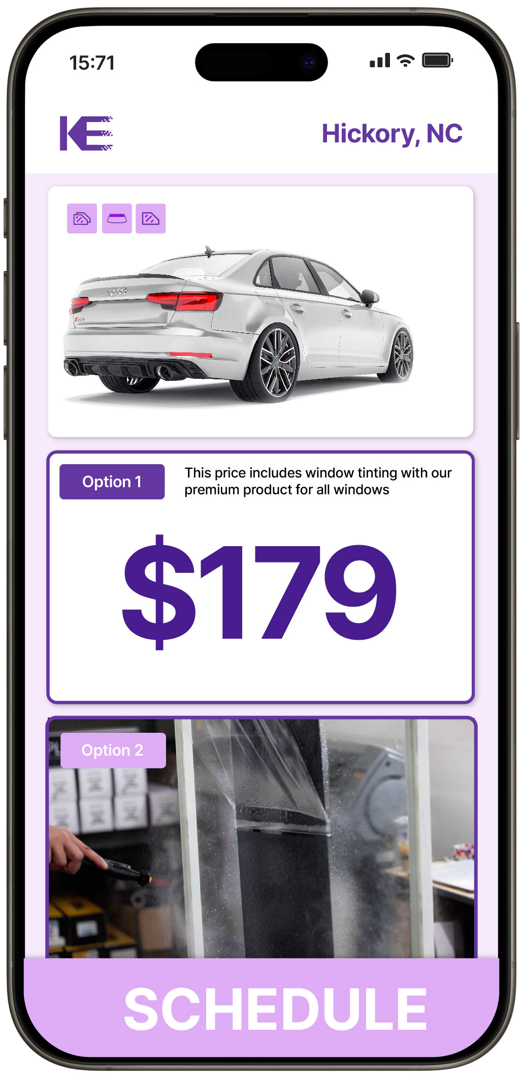 View Competitive Car Window Tinting Prices in Hickory, North Carolina