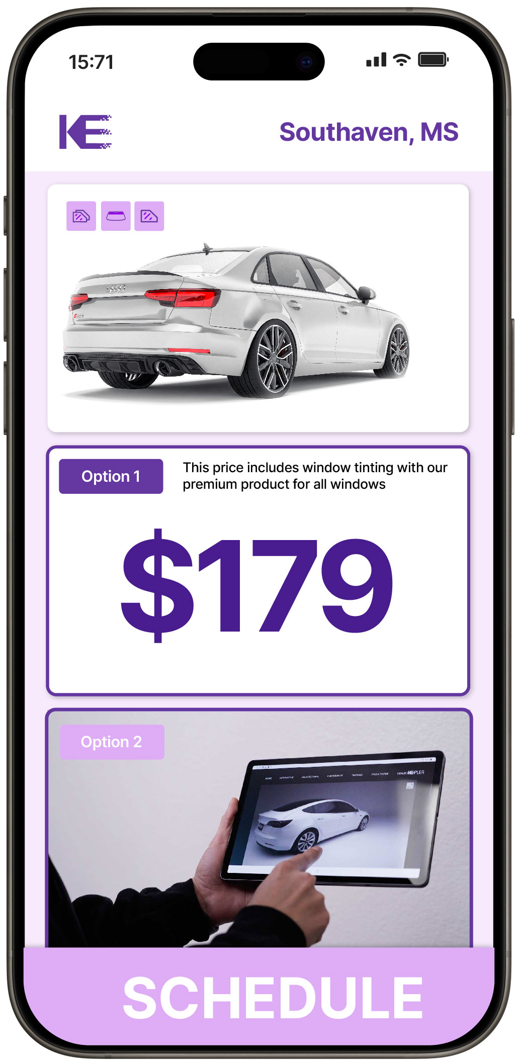 View Reasonable Car Window Tinting Costs in Southaven, Mississippi