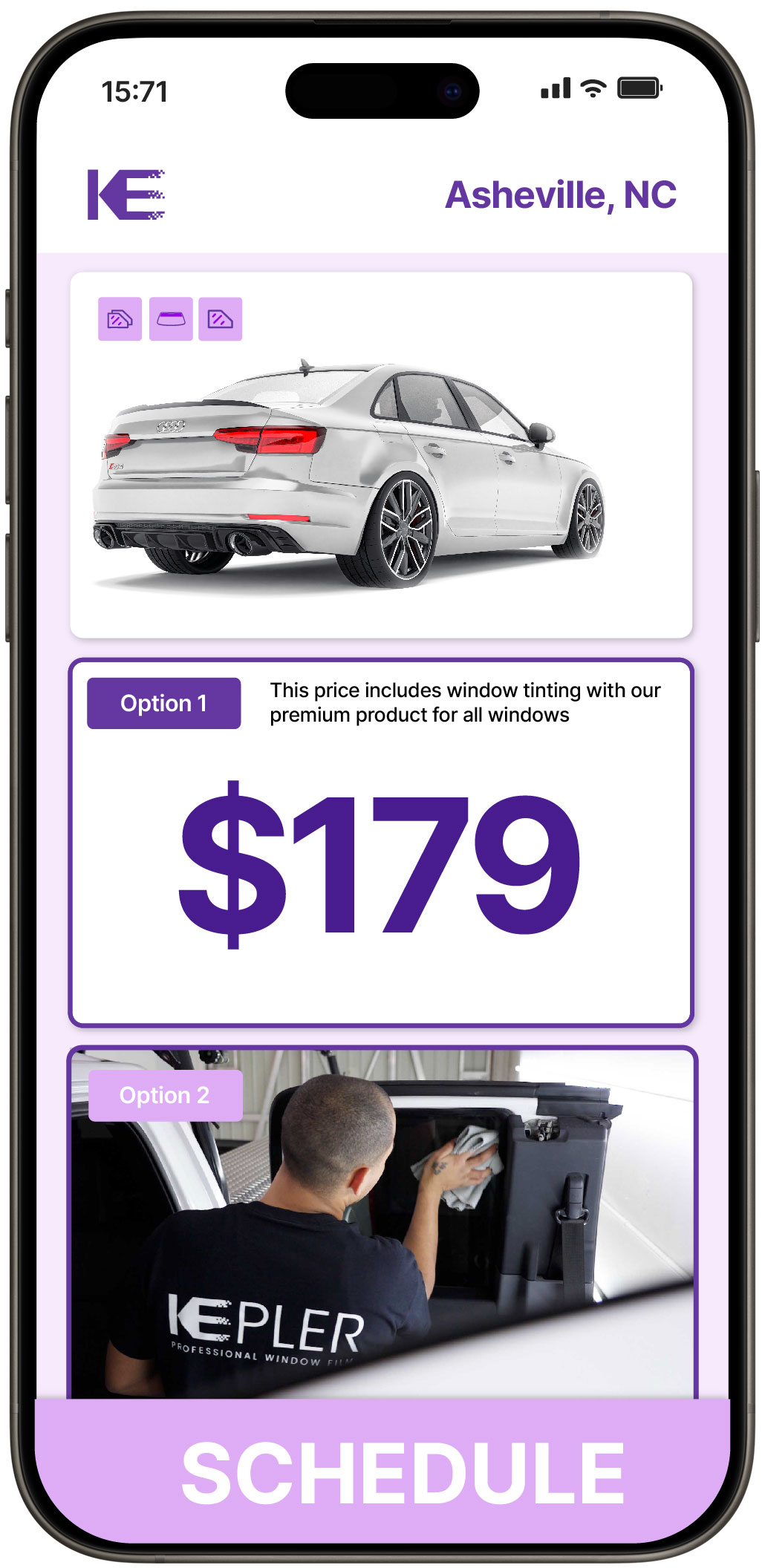 View Affordable Car Window Tinting Costs in Asheville, North Carolina