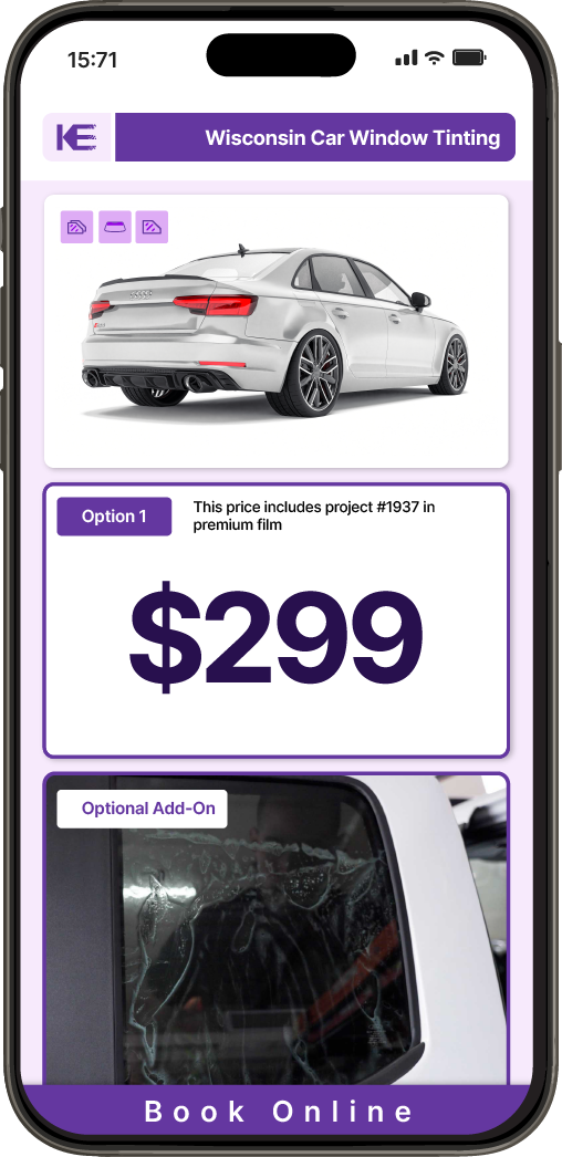 View Competitive Car Window Tinting Prices in Wisconsin