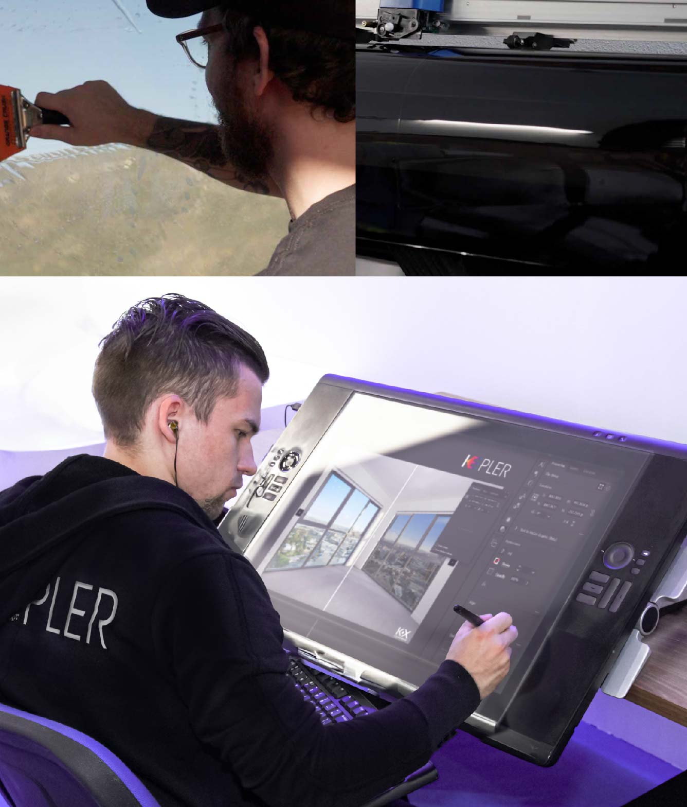 Kepler Specialist Performing Commercial Window Tinting in Morrisville Morrisville