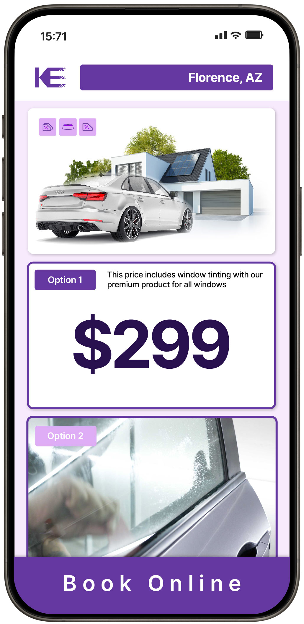 View Competitive Tesla Window Tinting Costs in Avondale, Arizona