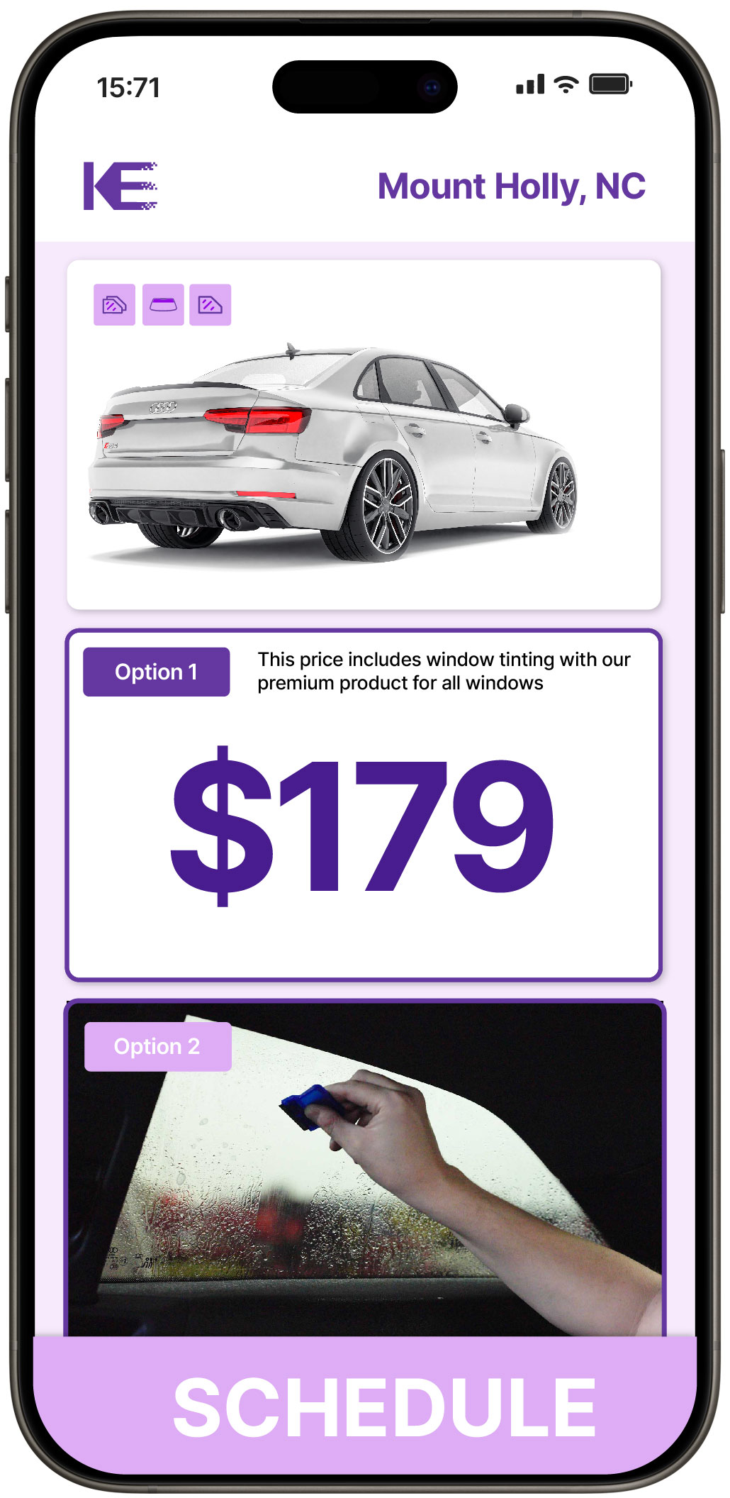View Reasonable Car Window Tinting Prices in Mount Holly, North Carolina