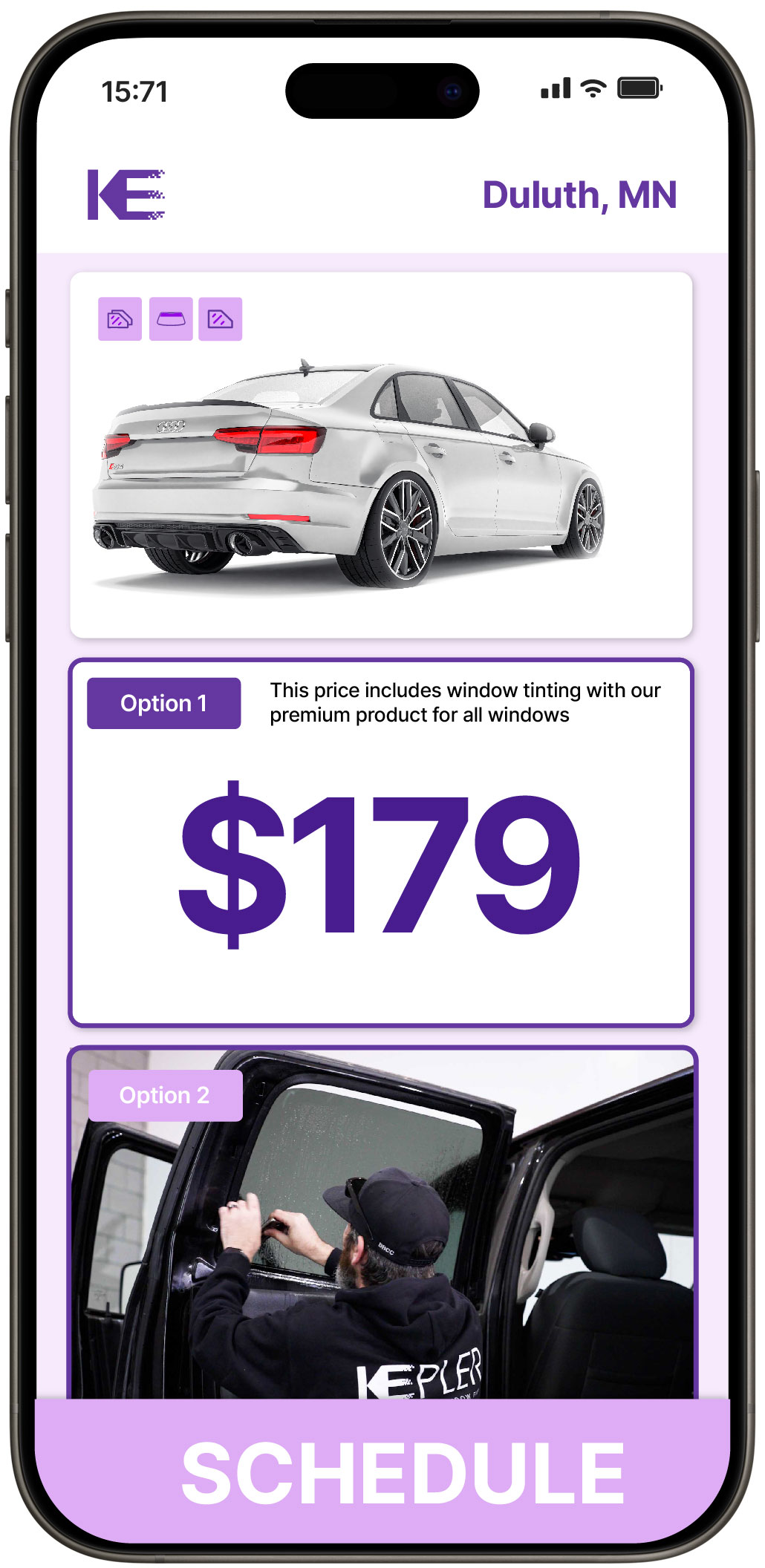 View Competitive Car Window Tinting Rates in Duluth, Minnesota