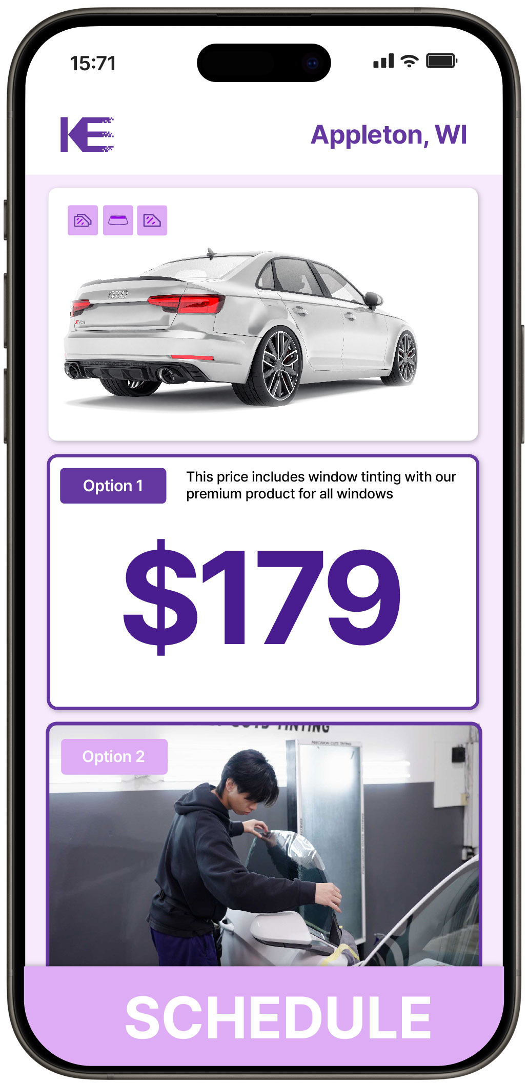 View Reasonable Car Window Tinting Rates in Appleton, Wisconsin