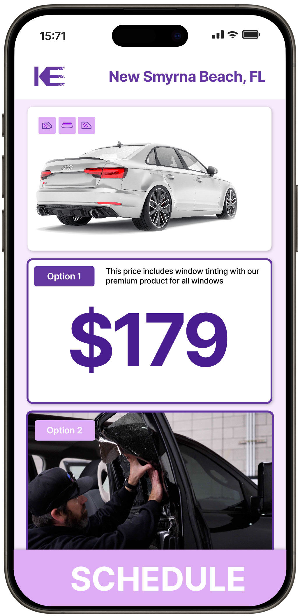 View Affordable Car Window Tinting Prices in New Smyrna Beach, Florida
