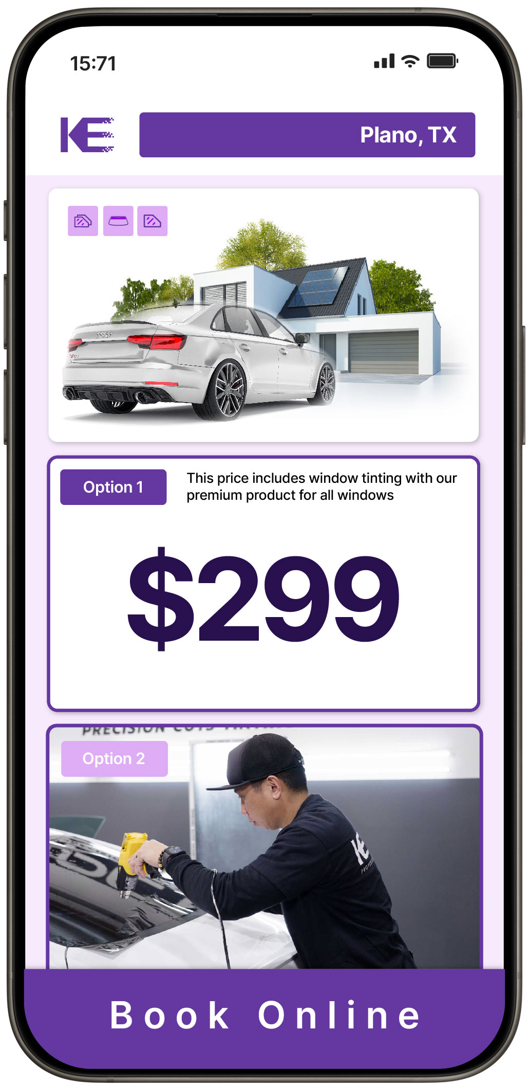 View Reasonable Tesla Window Tinting Prices in Dallas, Texas