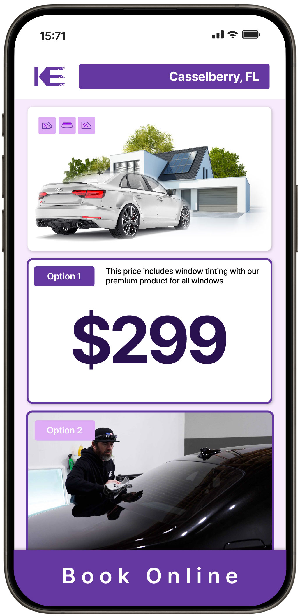 View Affordable Tesla Window Tinting Costs in Coral Gables, Florida