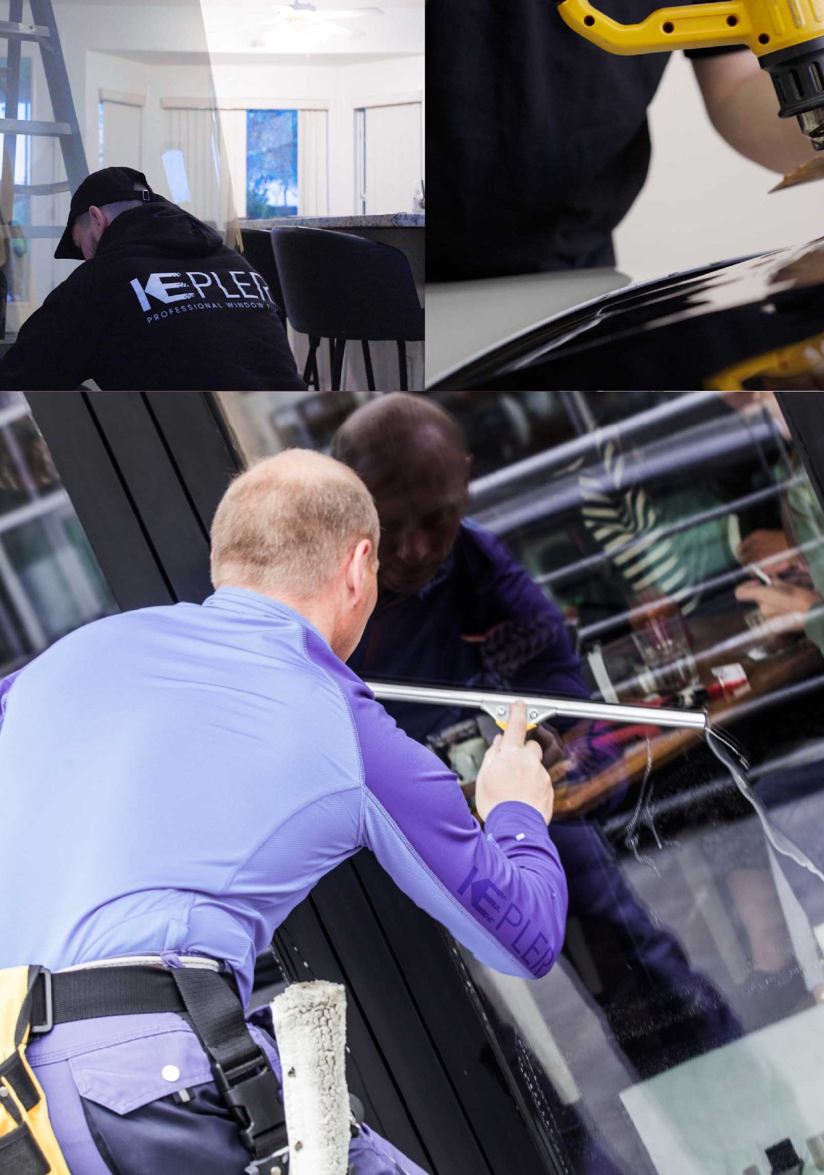 Kepler Expert Applying Anti-Graffiti Window Film to a Los Lunas Shop Front