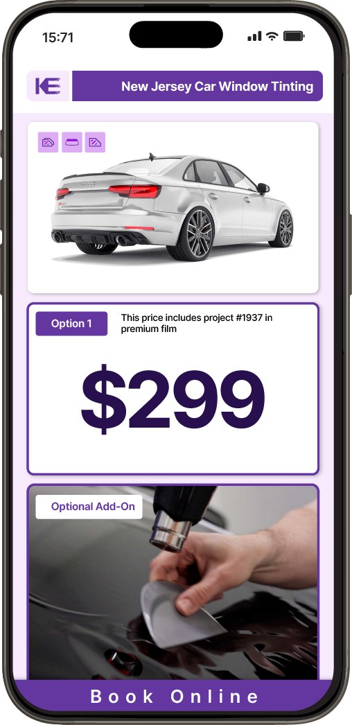 View Competitive Car Window Tinting Prices in New Jersey