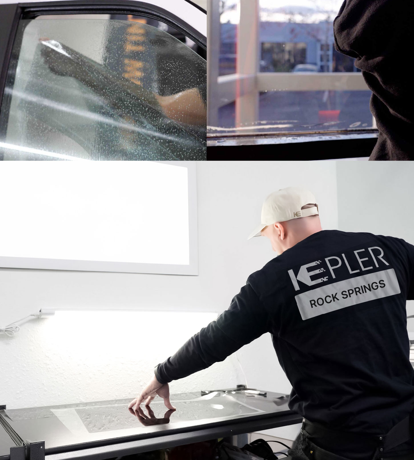 Window Tinting Specialist Cutting Film in Rock Springs, Wyoming