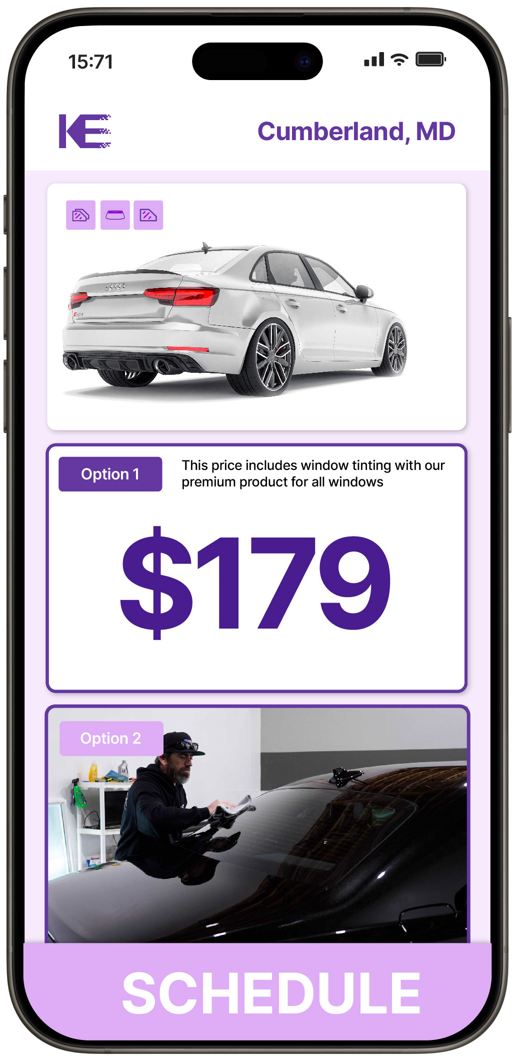 View Competitive Car Window Tinting Prices in Cumberland, Maryland