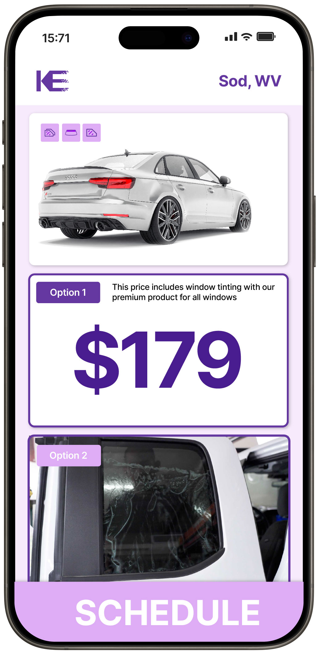 View Competitive Car Window Tinting Rates in Sod, West Virginia