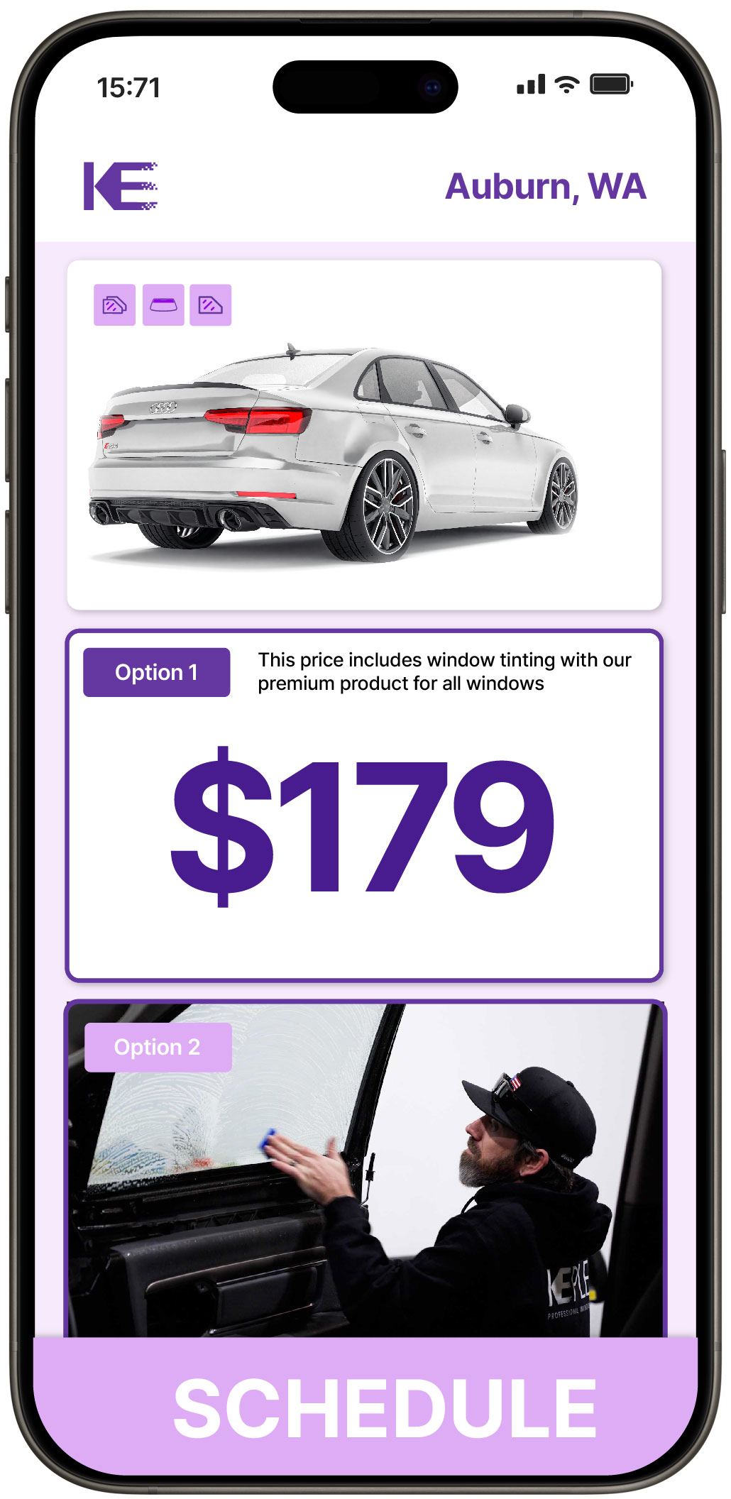 View Competitive Car Window Tinting Rates in Auburn, Washington