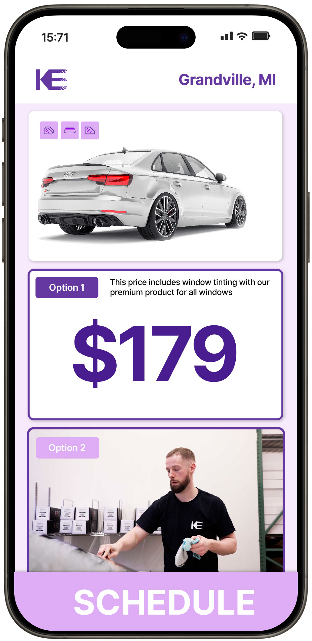 View Reasonable Car Window Tinting Prices in Grandville, Michigan