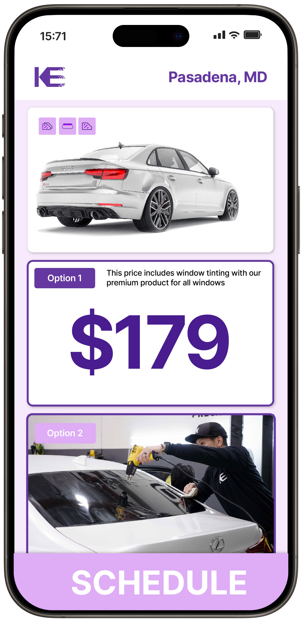 View Competitive Car Window Tinting Rates in Pasadena, Maryland