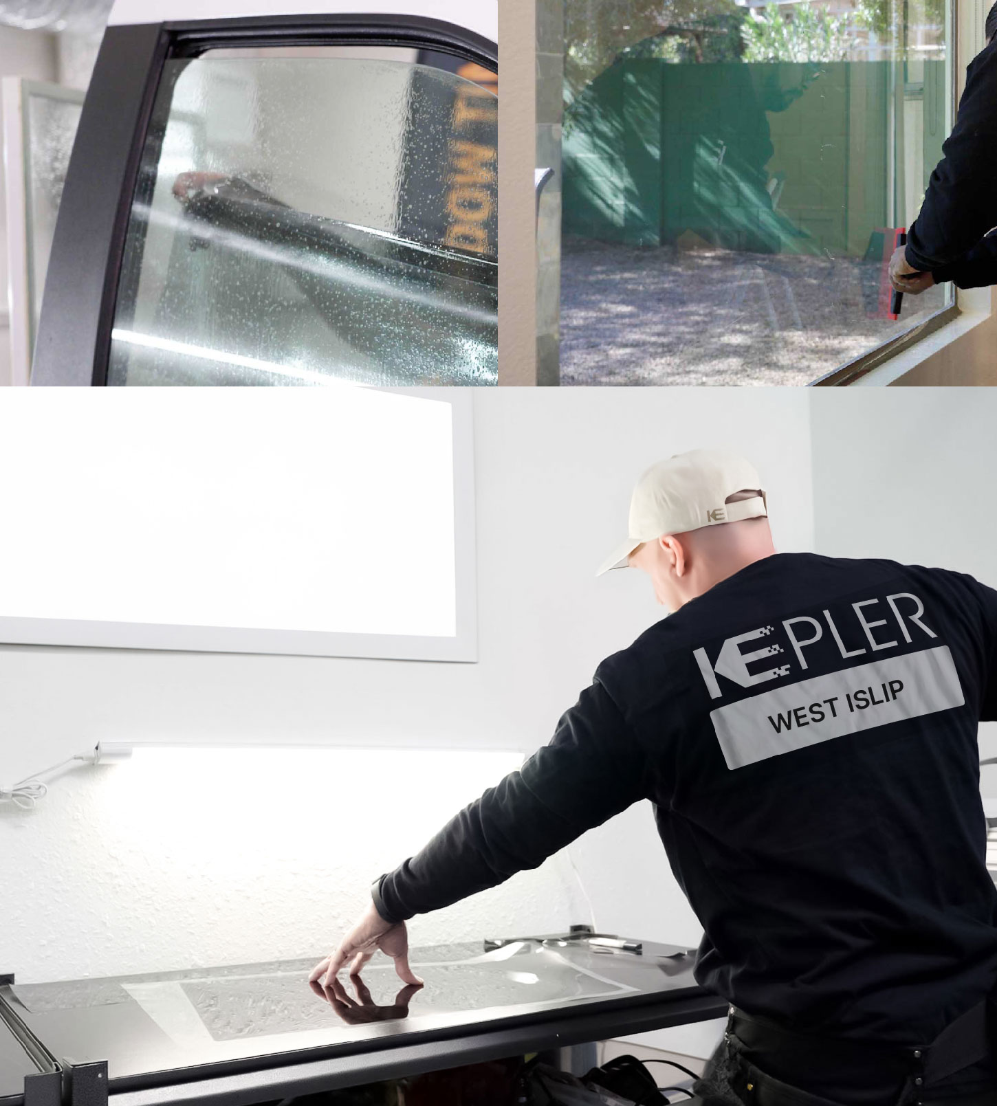 Window Tinting Specialist Cutting Film in West Islip, New York