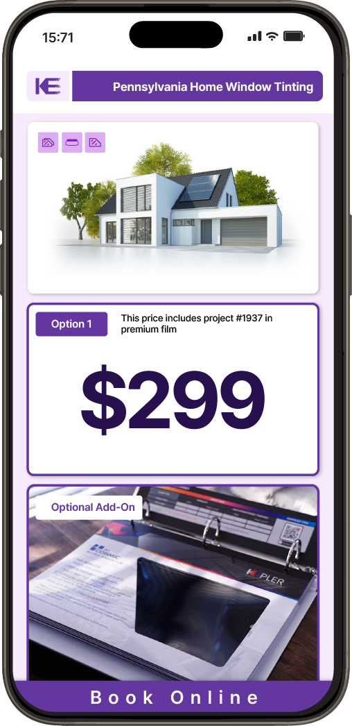 View Detailed Home Window Tinting Pricing in Pennsylvania