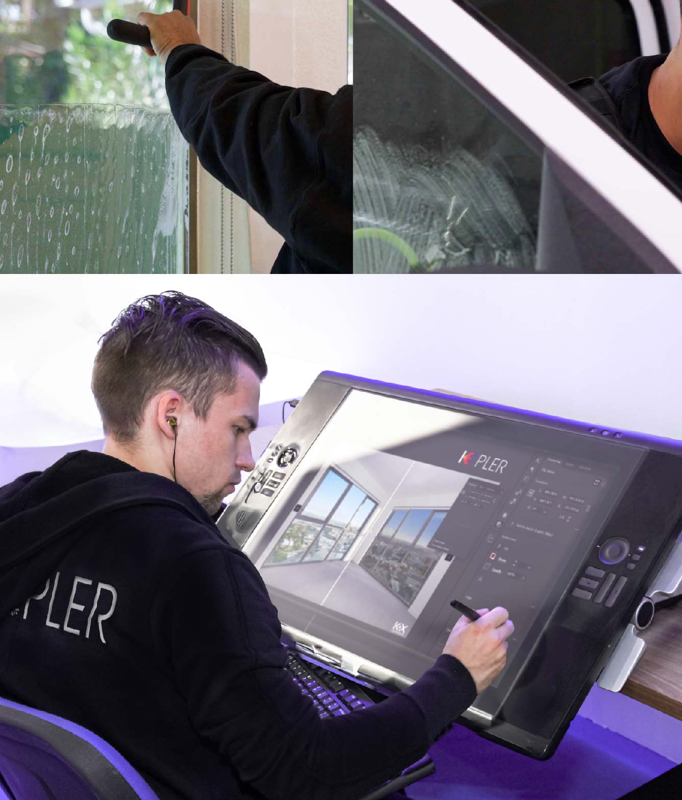 Kepler Specialist Performing Commercial Window Tinting in Santa Cruz Santa Cruz