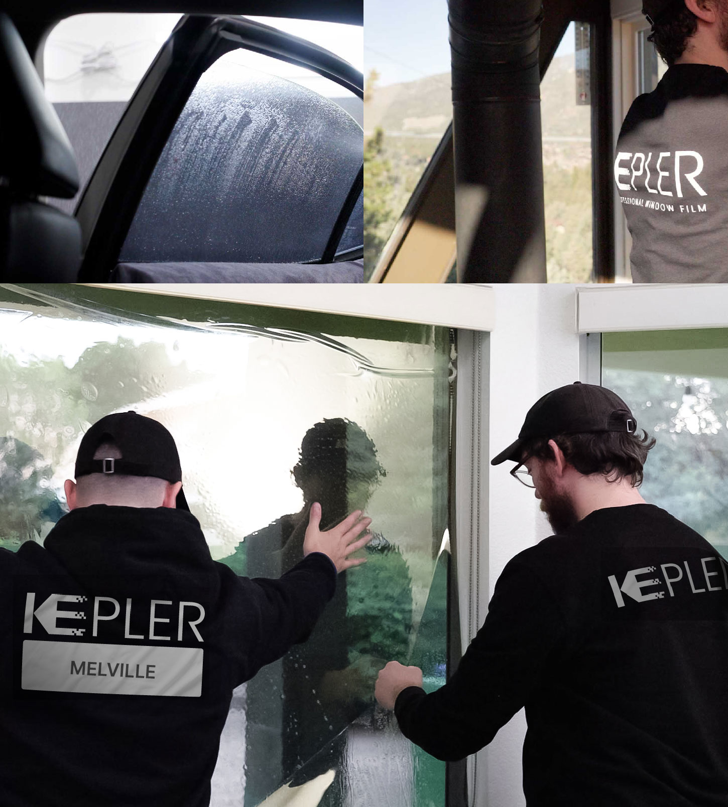 Kepler Technician Fitting Ceramic Window Tint to Home in Melville