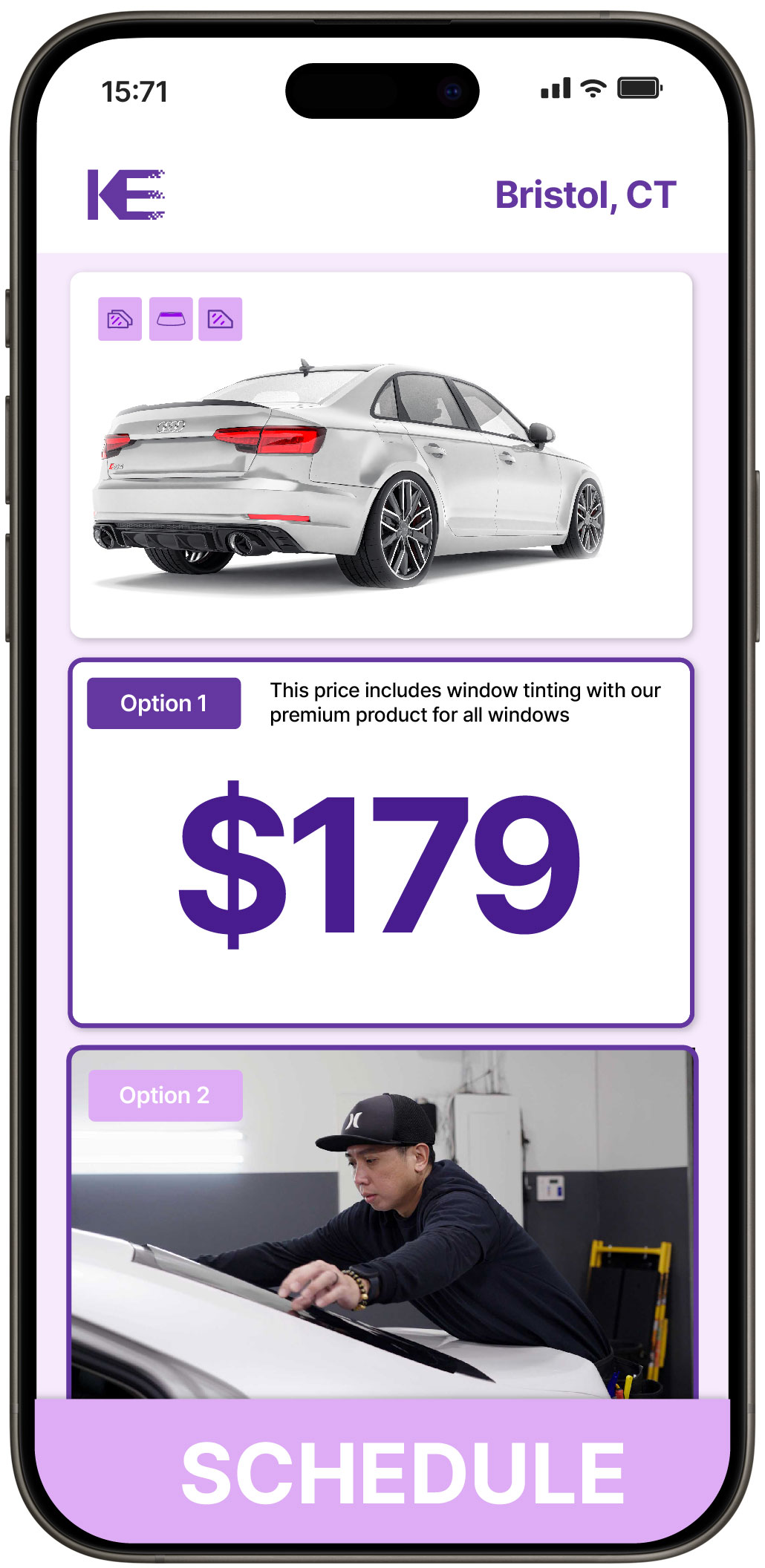 View Competitive Car Window Tinting Prices in Bristol, Connecticut